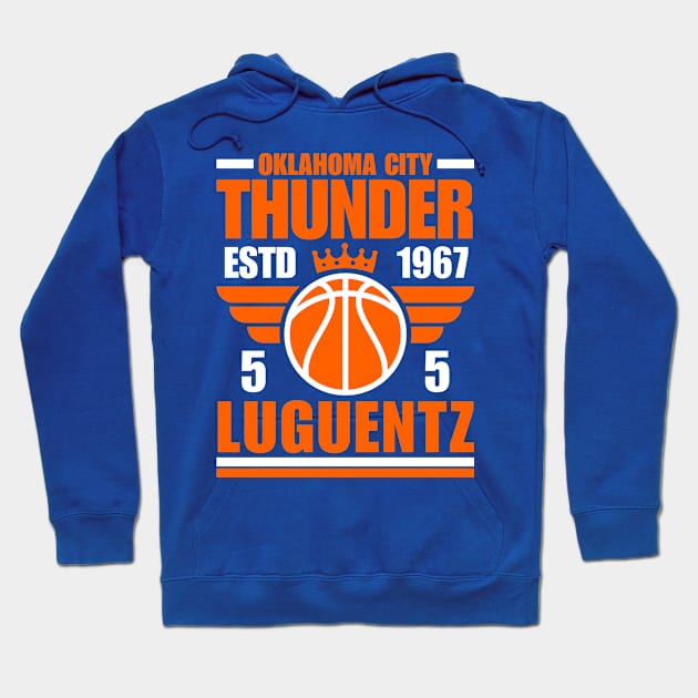 Oklahoma City Thunder Luguentz 5 Basketball Retro Hoodie by ArsenBills